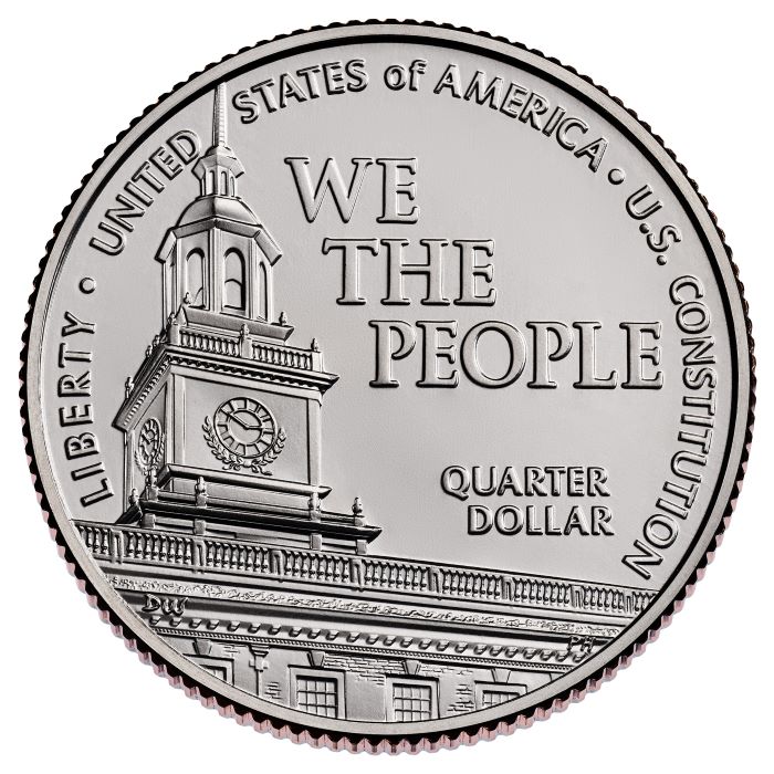 U.S. Constitution · reverse: Independence Hall.