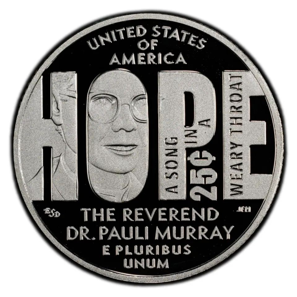 Reverend Dr. Pauli Murray · reverse: A face within HOPE