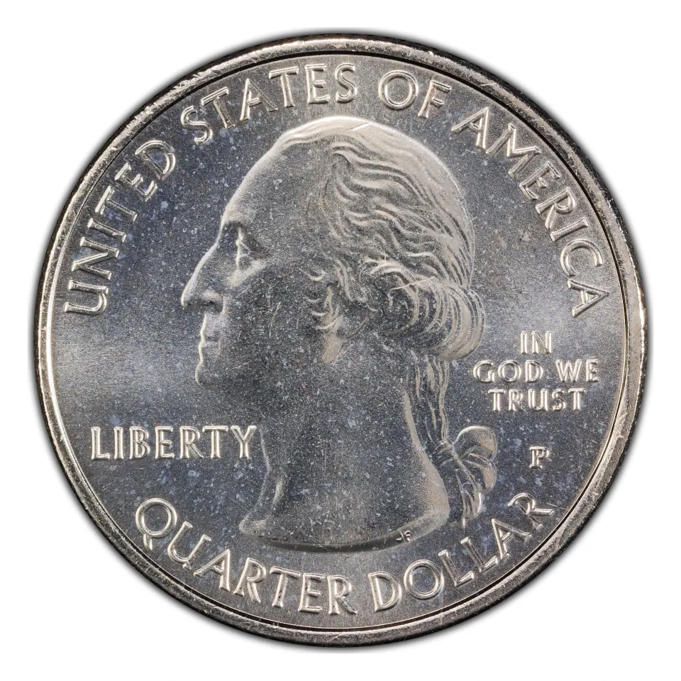 2015-P Washington obverse: shared portrait arrangement for this annual group.