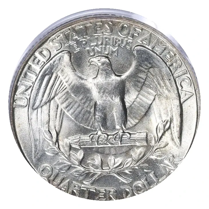 Same Philadelphia reverse: no mint letter below the wreath; D and S issues use this location.