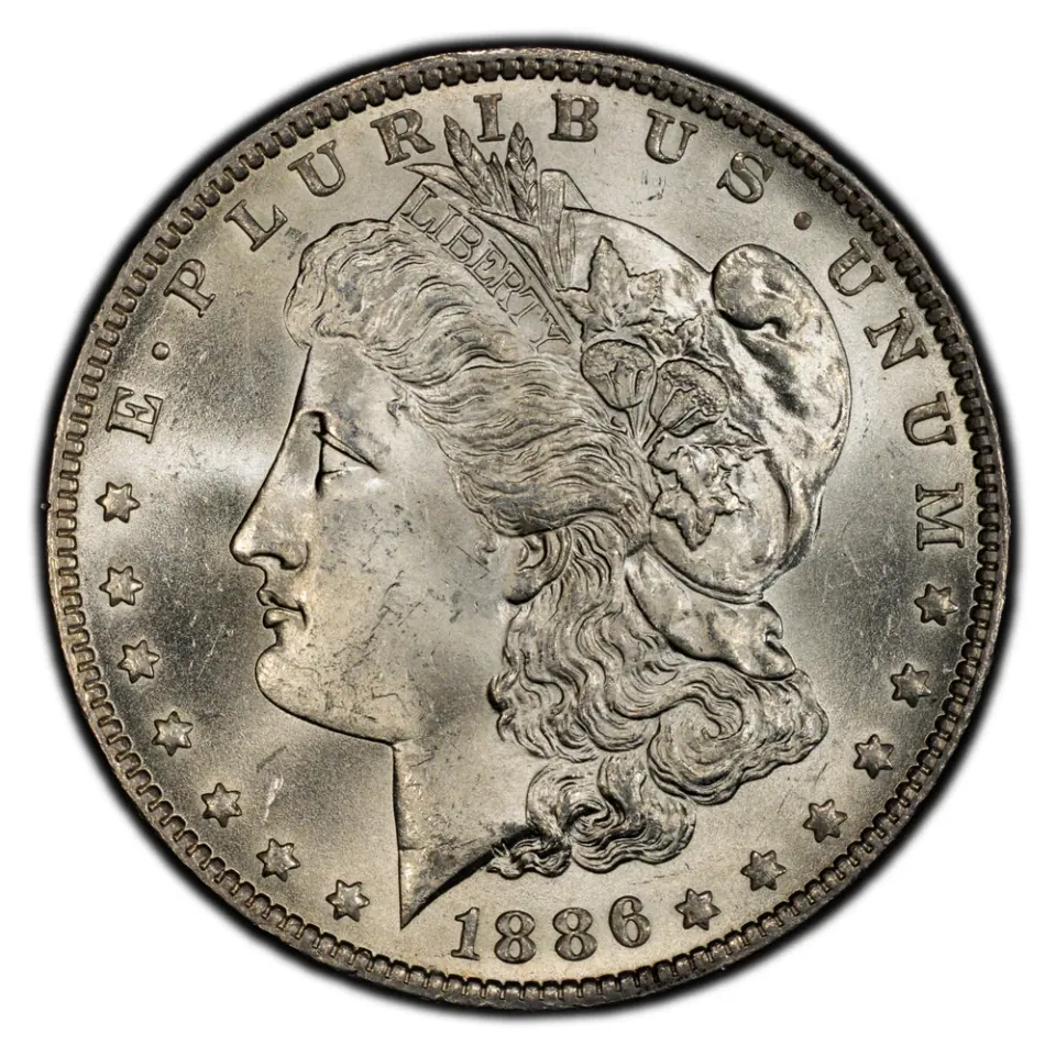 1886-O · obverse: The date matches, but the mint and market differ.