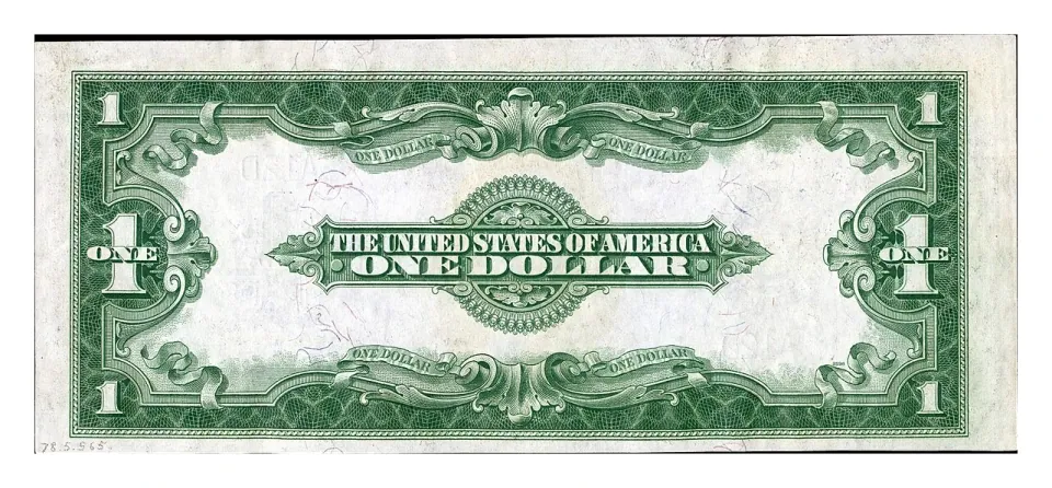 Same Series 1923 large-size certificate reverse: compare the complete design, not only the front portrait.
