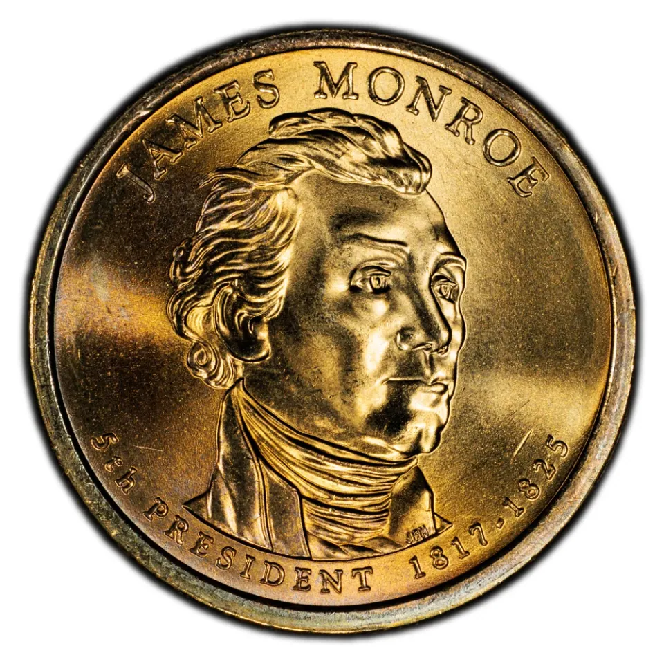2008-P James Monroe · obverse: 1817–1825 marks his presidential term.