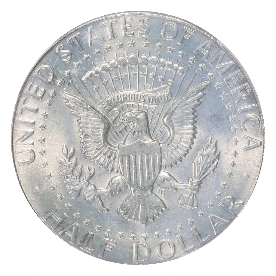 Same 1970-D reverse: heraldic eagle and HALF DOLLAR denomination.