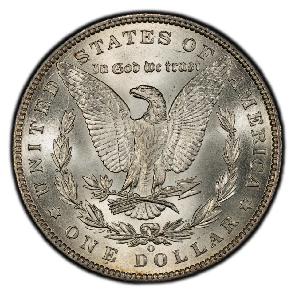 Same coin · reverse: O below the wreath identifies New Orleans.