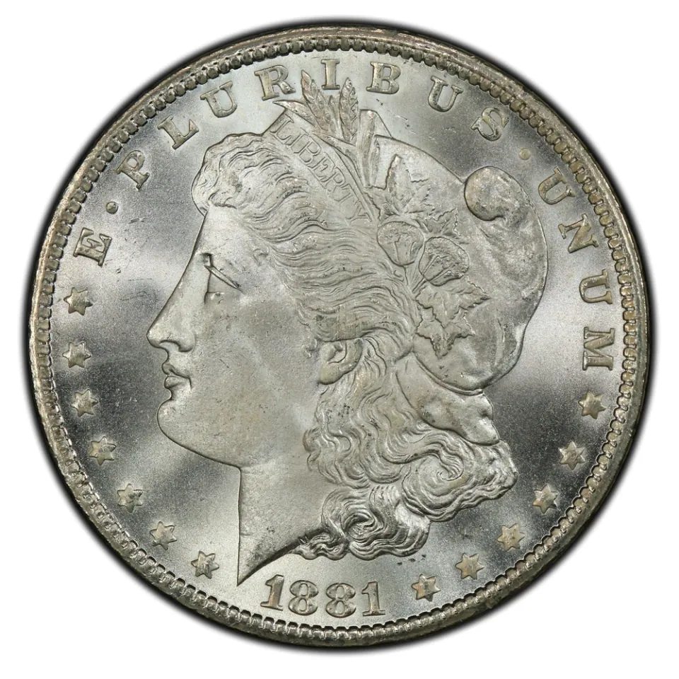 1881-CC · obverse: Liberty faces left, with 1881 below the portrait.
