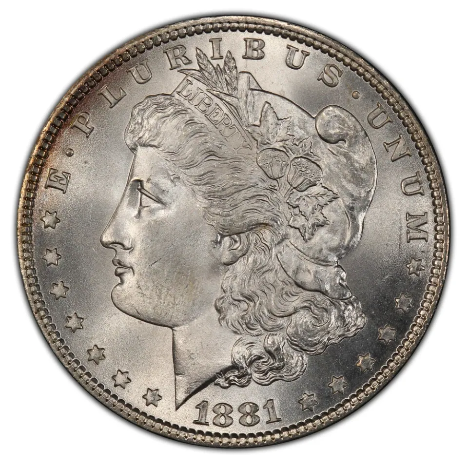 1881 Philadelphia · obverse: The same dated design appears on the Philadelphia issue.