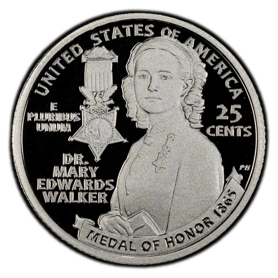 Dr. Mary Edwards Walker · reverse: Medicine and the Medal of Honor