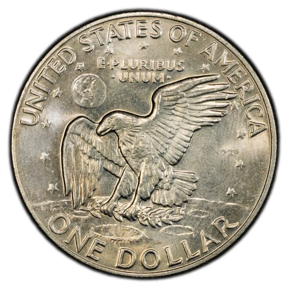 Same clad coin · reverse: The same eagle design does not establish silver content.