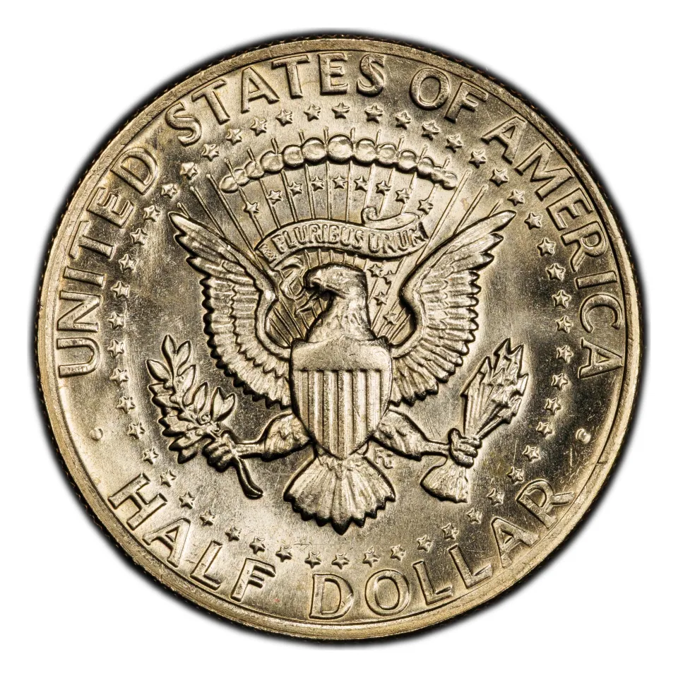 Same normal 1974 reverse: presidential-seal eagle.