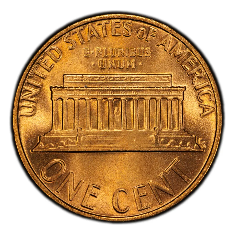 Same 1979 Memorial reverse: the building and ONE CENT are the regular design.