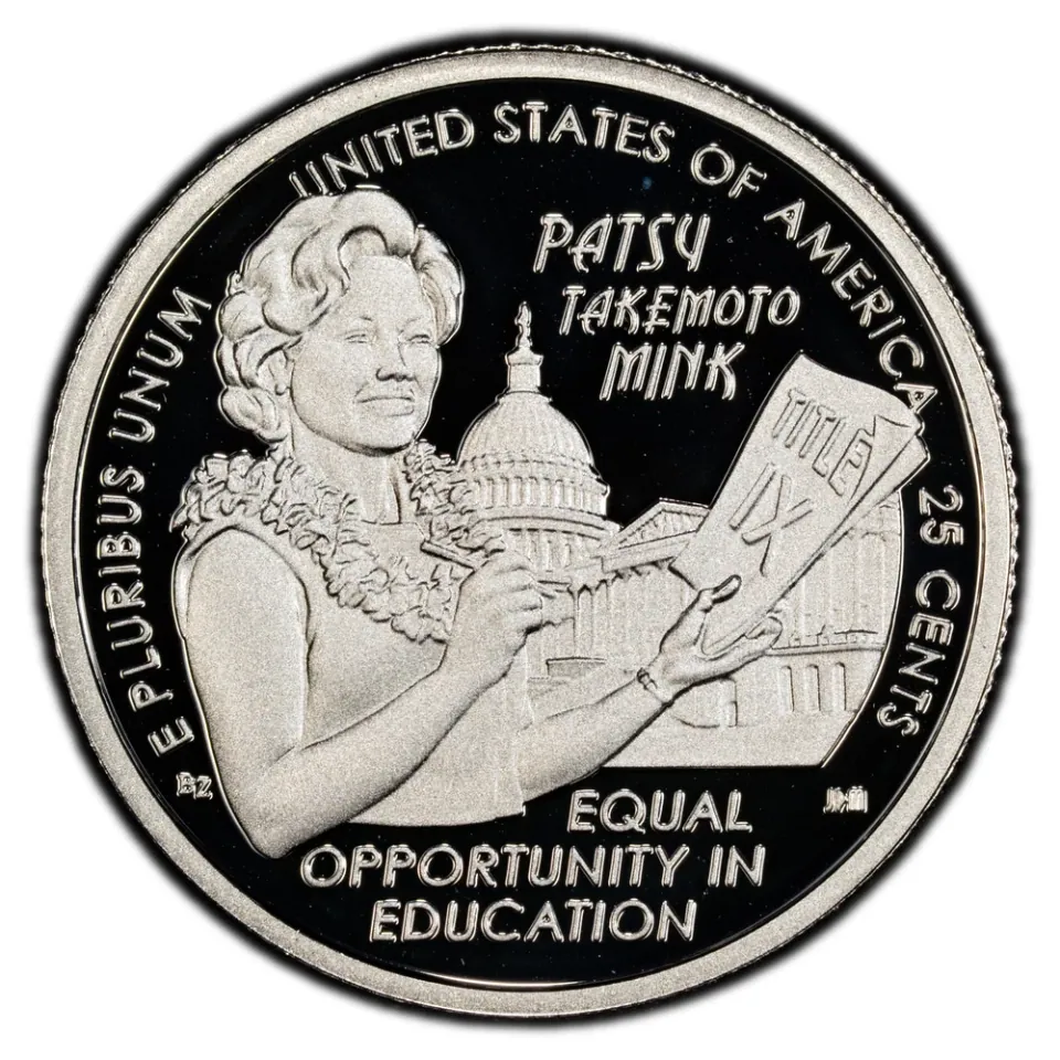 Honorable Patsy Takemoto Mink · reverse: Title IX and education