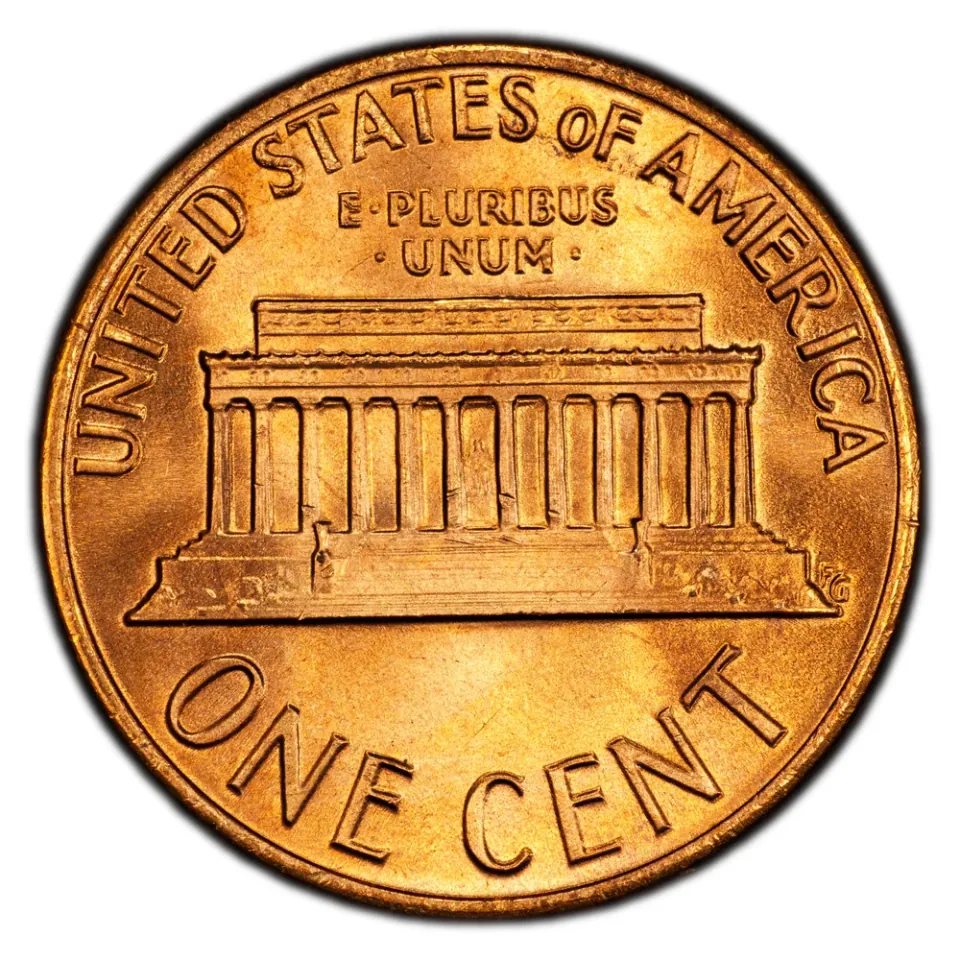 Same coin · Memorial reverse: The Lincoln Memorial identifies the reverse used for this issue.