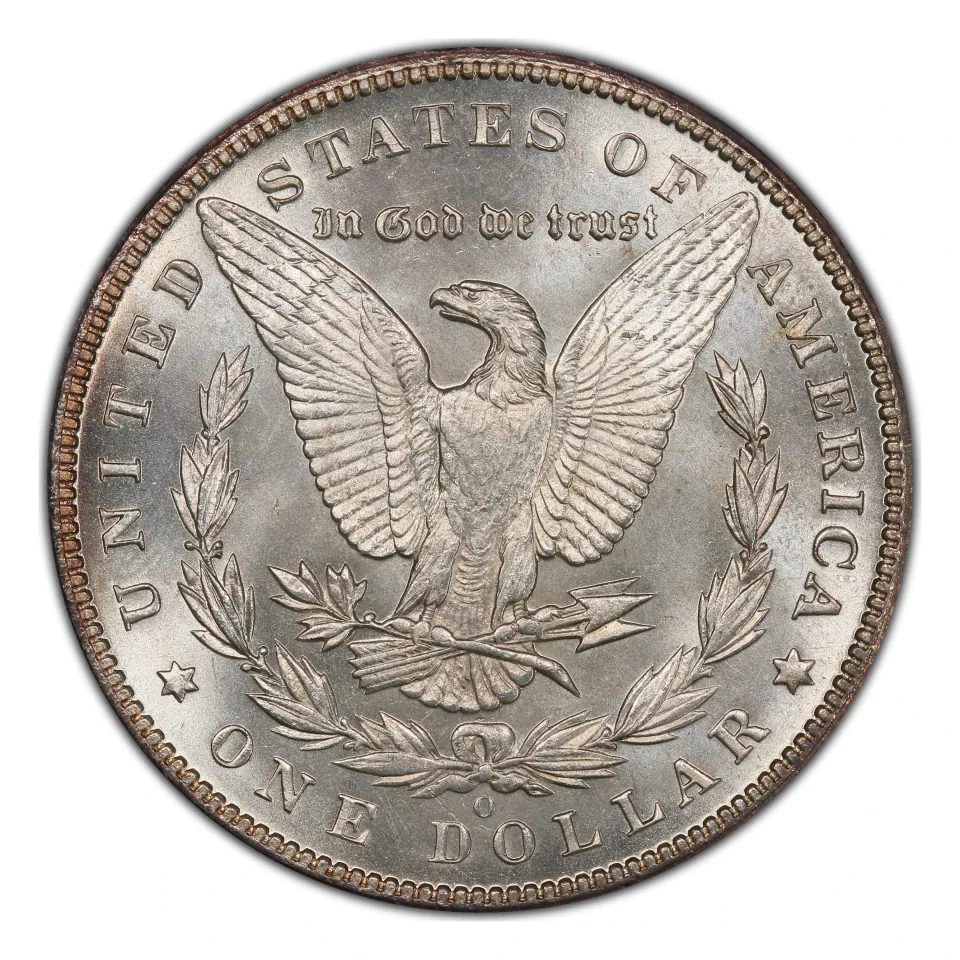 Same 1895-O reverse: O below the wreath identifies New Orleans.