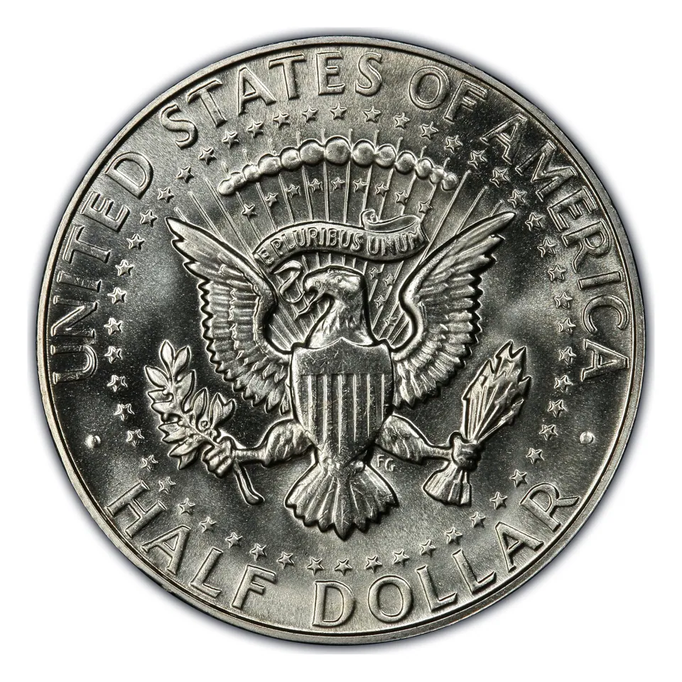Same coin reverse: inspect the eagle, shield and the area around the designer’s initials.