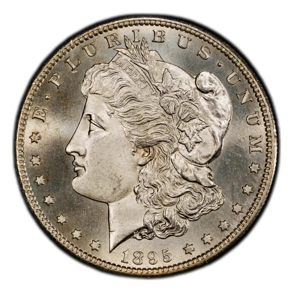 1895-S Morgan regular strike obverse: a separate San Francisco issue.