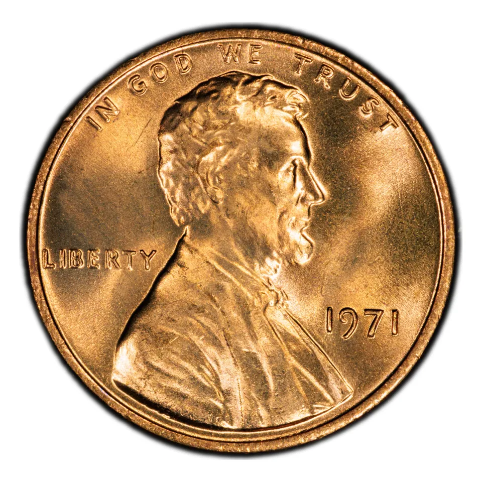 1971 Philadelphia obverse: no mint letter below the date is normal.