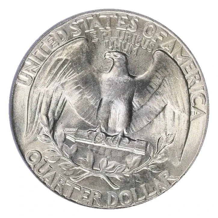 Same 1946 Philadelphia reverse: no mint mark beneath the wreath; the pictured MS66 coin is separate from the circulated S price reference.